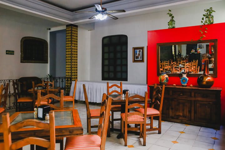 Interior view of the restaurant