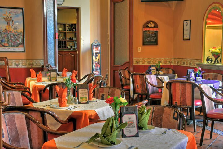 The restaurant at Hotel Parador San Miguel offers Mexican cuisine