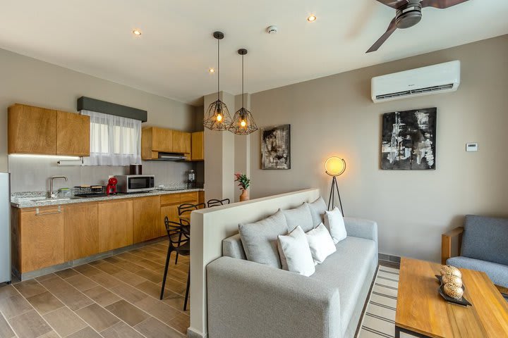 Master suite with kitchen