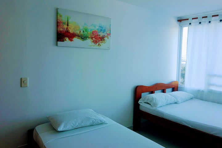 Vista de un dormitorio del Apartamento 2A