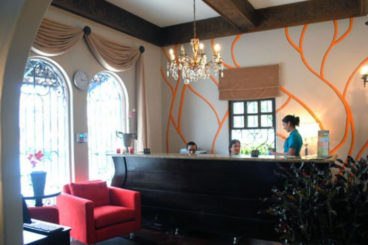 Front desk area