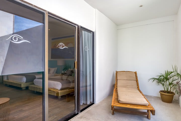 Terrace in a family guest room