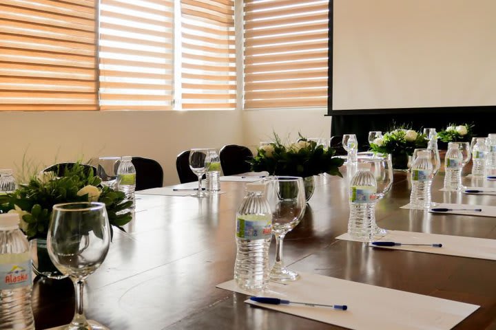 The table in a boardroom