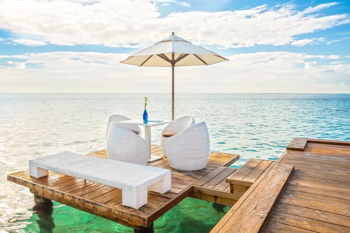 Beachfront sitting area