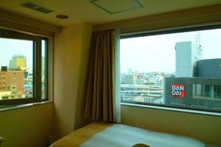 Guest room at the Chisun Inn Asakusa in Tokyo