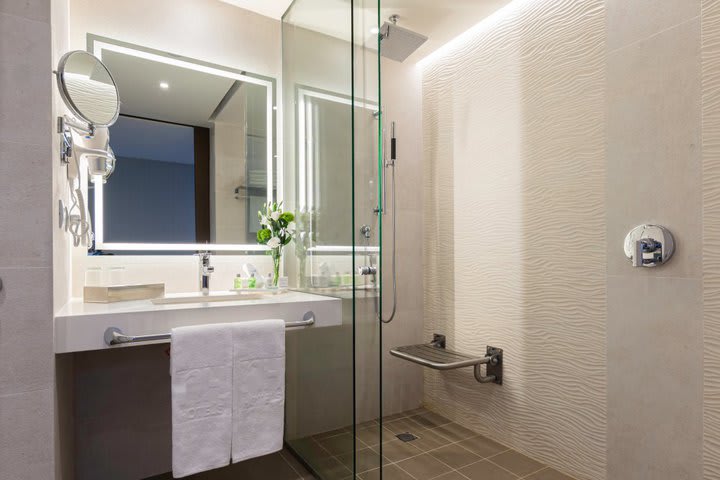 Interior view of a guest bathroom