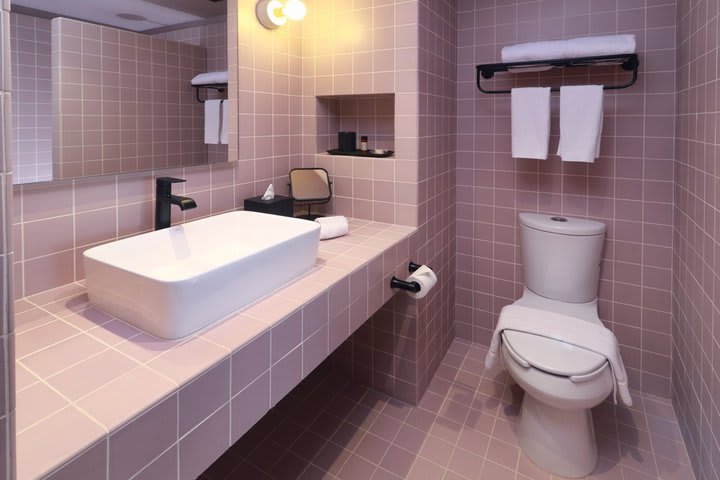 Interior of a guest bathroom