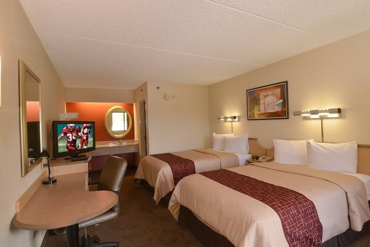 The guest rooms are equipped with flat-screen TV