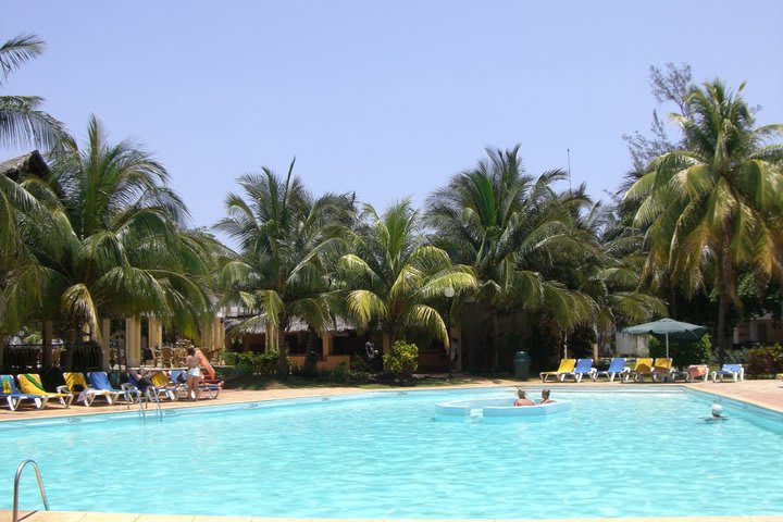 The property houses a pool