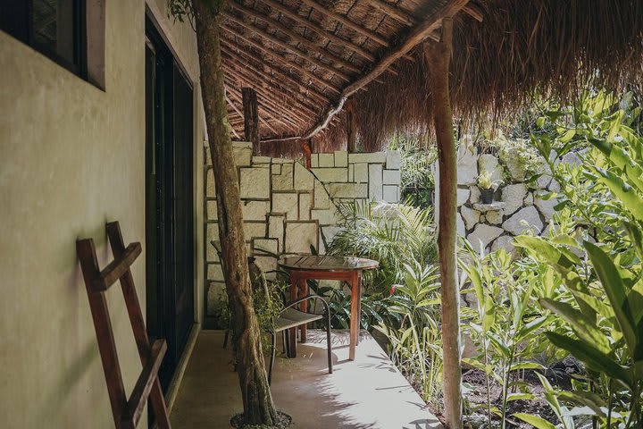 Terraza de un bungalow