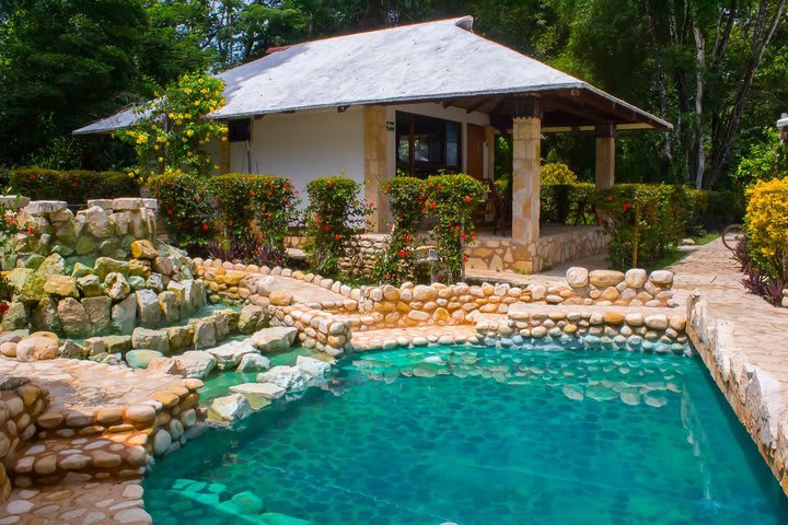 The hotel has two pools