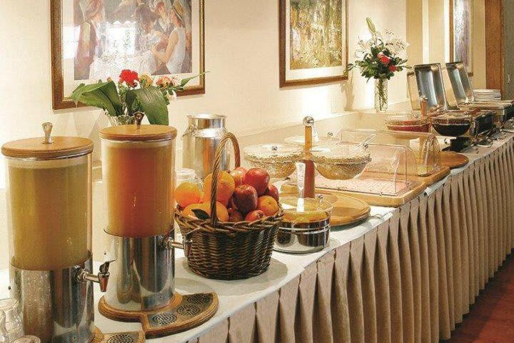 The restaurant at the Ionis Hotel in Athens offers an American-style buffet breakfast