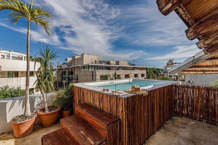 Jacuzzi en la terraza