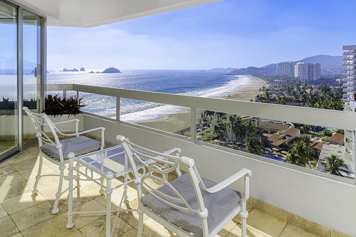 Balcony in a presidential suite