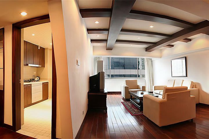 Las habitaciones del Rayfont Hotel & Apartment en Shanghái tienen un estilo europeo