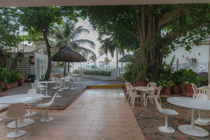 Courtyard at the property