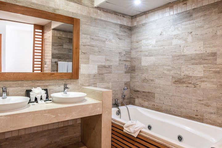 Interior of a guest bathroom