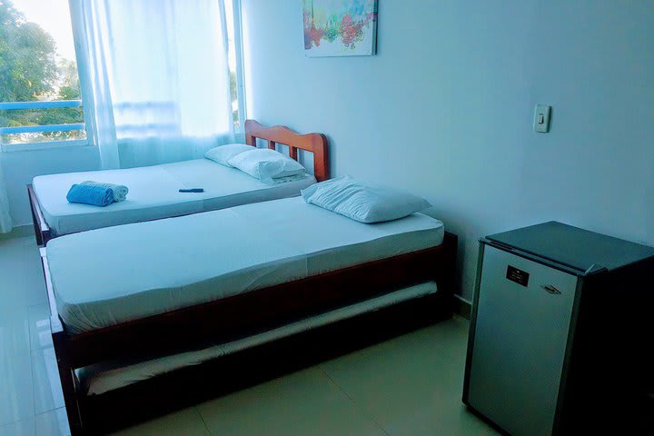 Amenidades del dormitorio del Apartamento estudio 2B