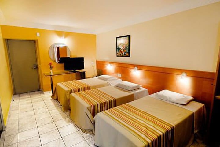 Triple guest room at Hotel Jangadeiro