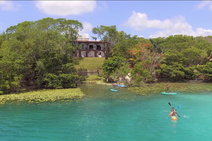 Vista a la laguna de Xul-Ha