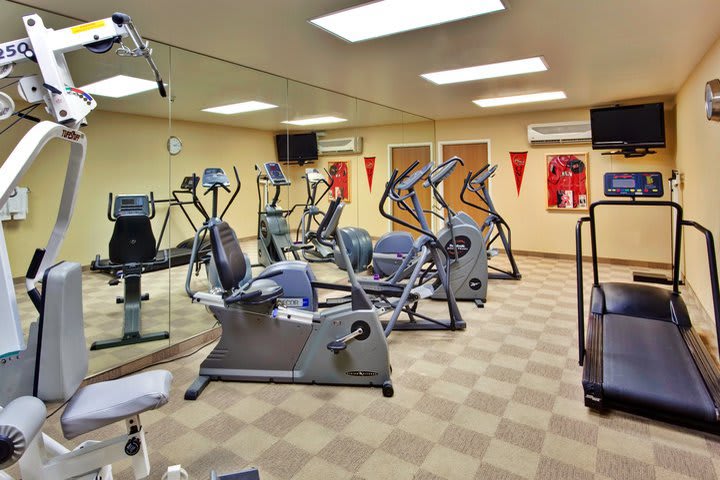 Work out in the fitness center at the Holiday Inn Express Hotel & Suites Henderson in Las Vegas