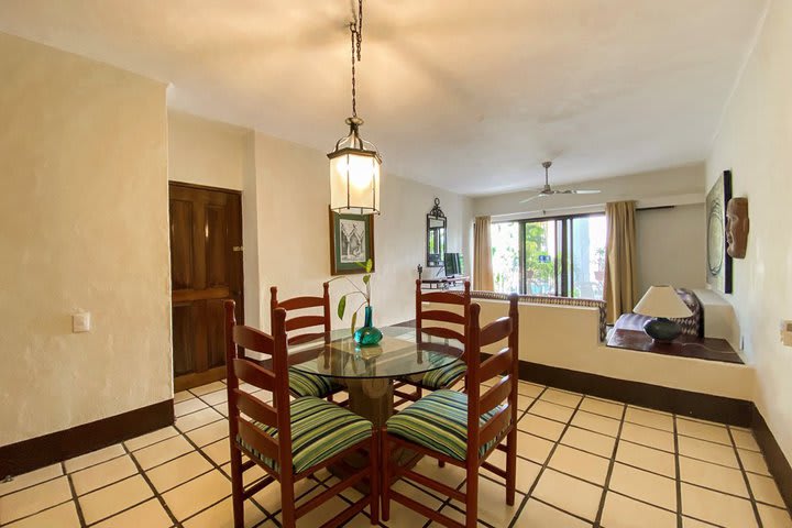 Dining area in a room