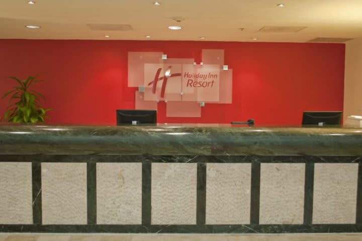 Front desk at the hotel