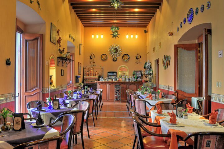 Restaurant at Parador San Miguel, hotel in the historic center of Oaxaca