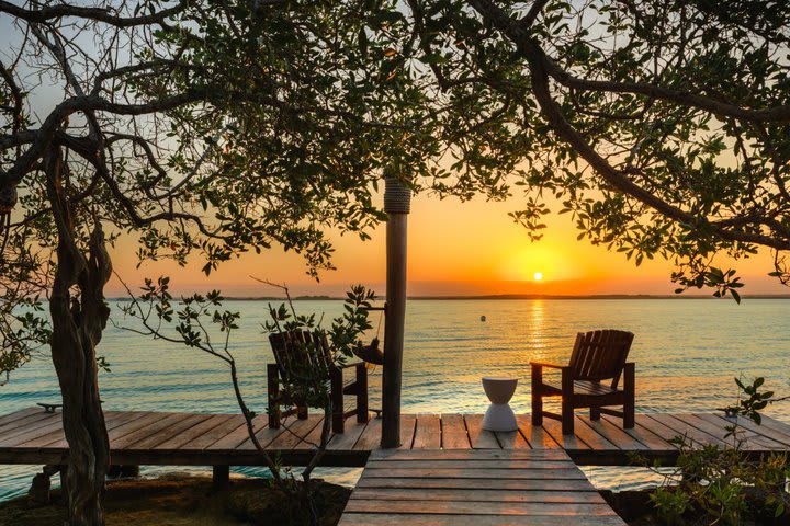 Hotel frente a la laguna de Bacalar