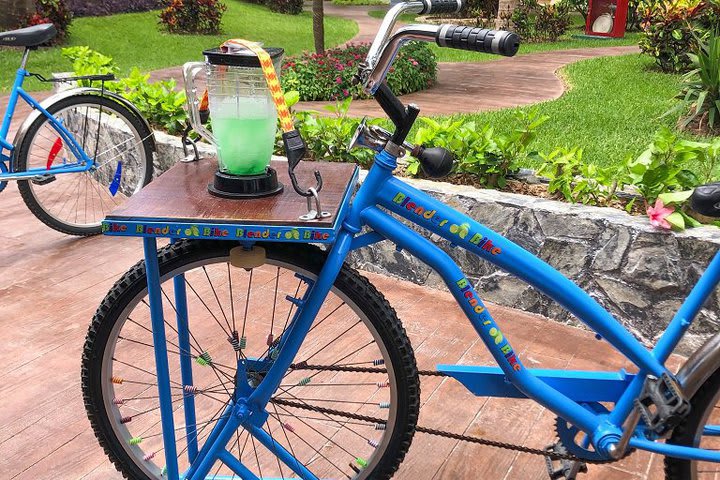 Pedal a blender bike and prepare a drink