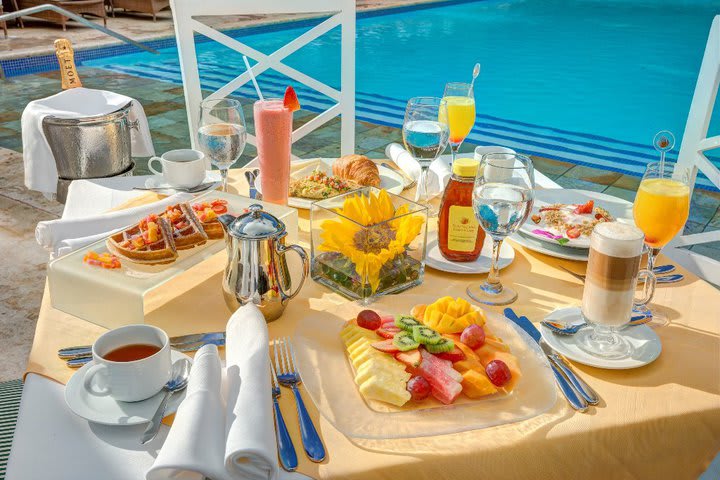 Poolside restaurant