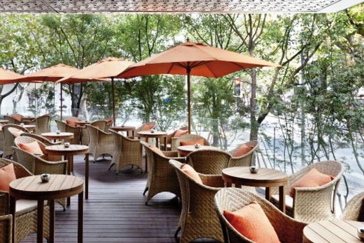 Terrace at the Andaz Shanghai hotel