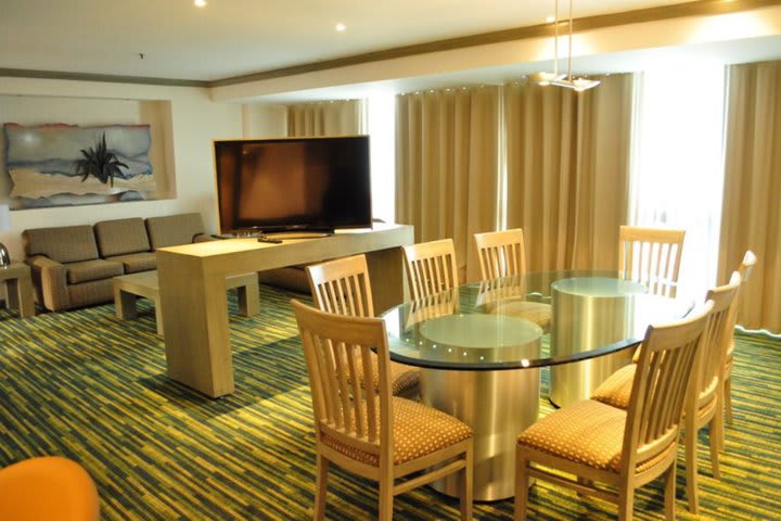 The presidential suite offers wider spaces