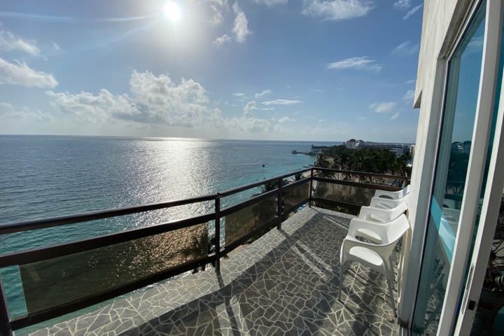 Vista al mar desde el balcón