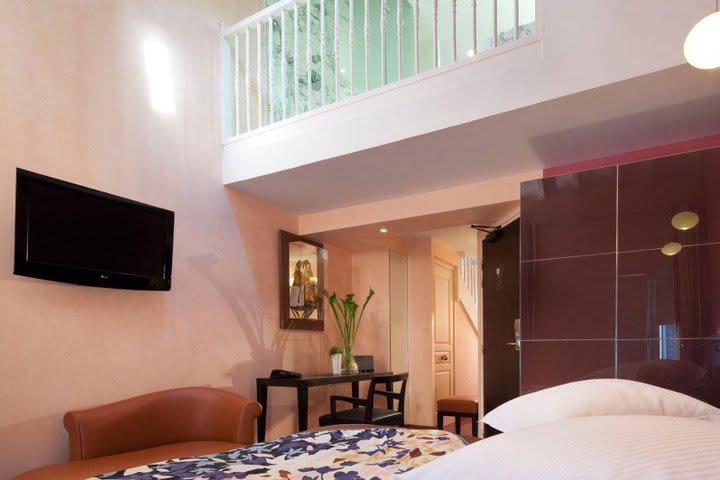 The Artus Hotel has a duplex suite