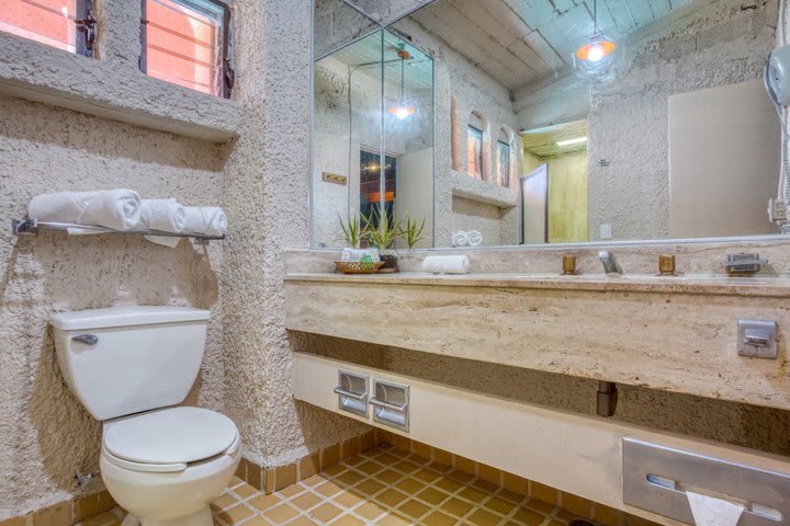 Interior view of a shared bathroom