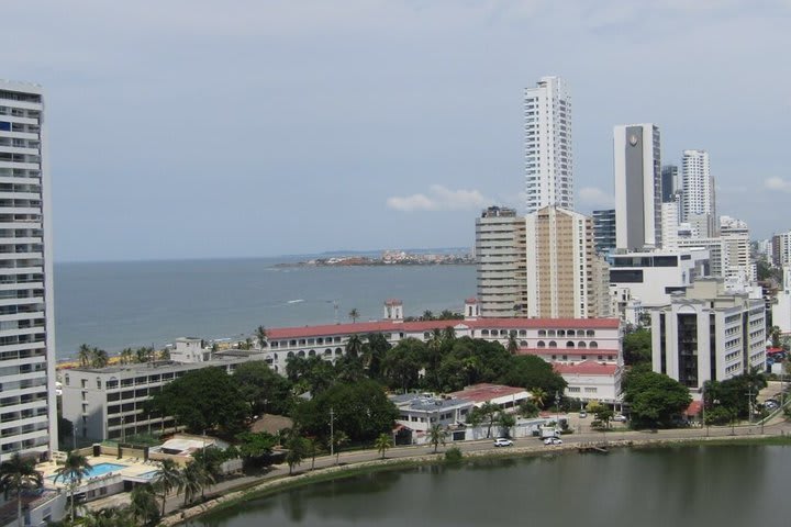 Panoramic view from the property