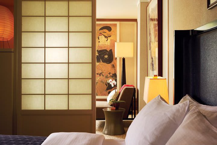 Habitaciones de estilo japonés en el Hotel Kabuki