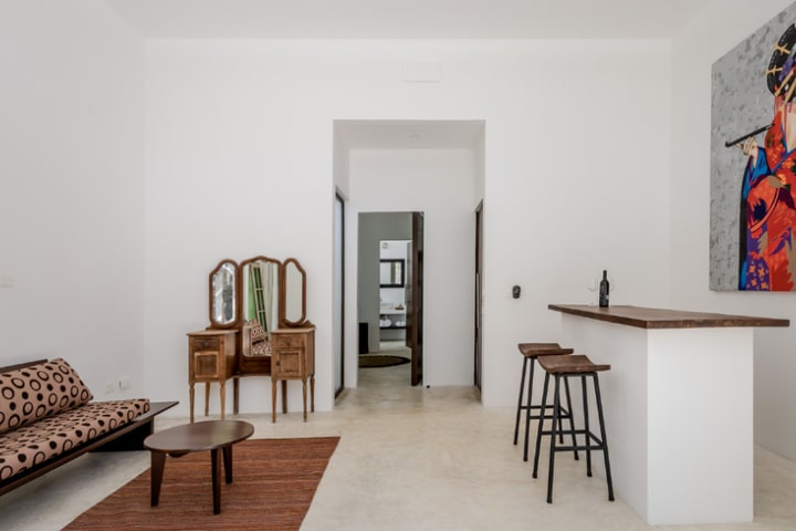 Sitting area in a room