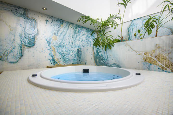 Jacuzzi en el spa