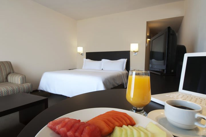 Interior view of a superior guest room with a king size bed