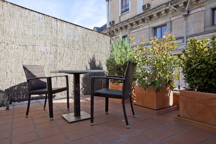 Terraza en una junior suite del María Elena Palace