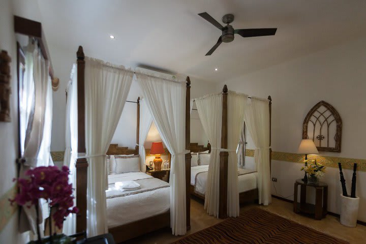 Ceiling fan in the rooms