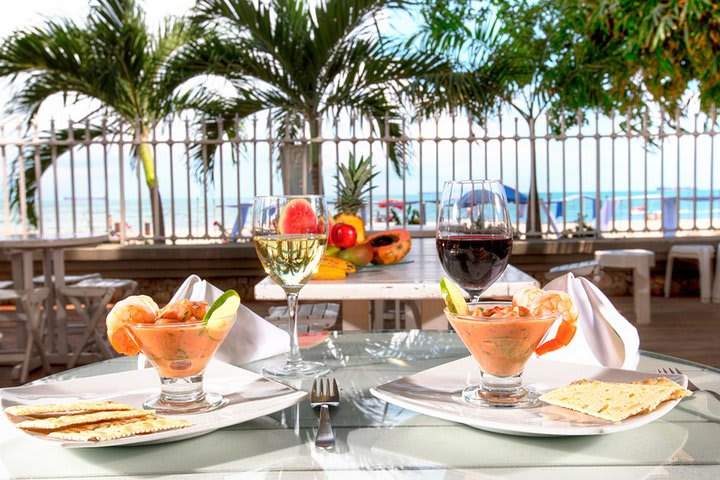 Restaurante en el club de playa