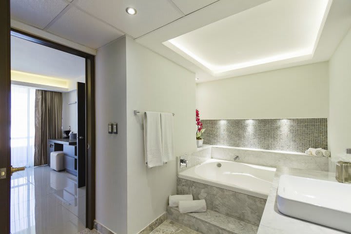 Interior de un baño privado