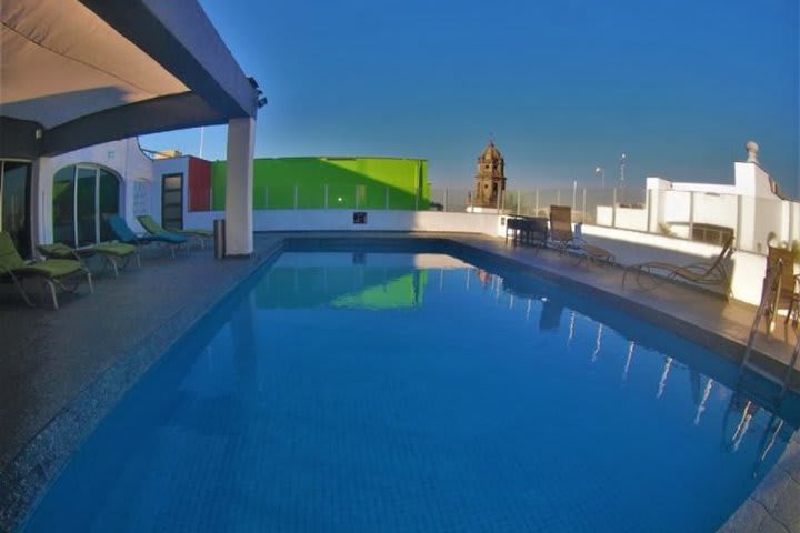 Vista de la piscina