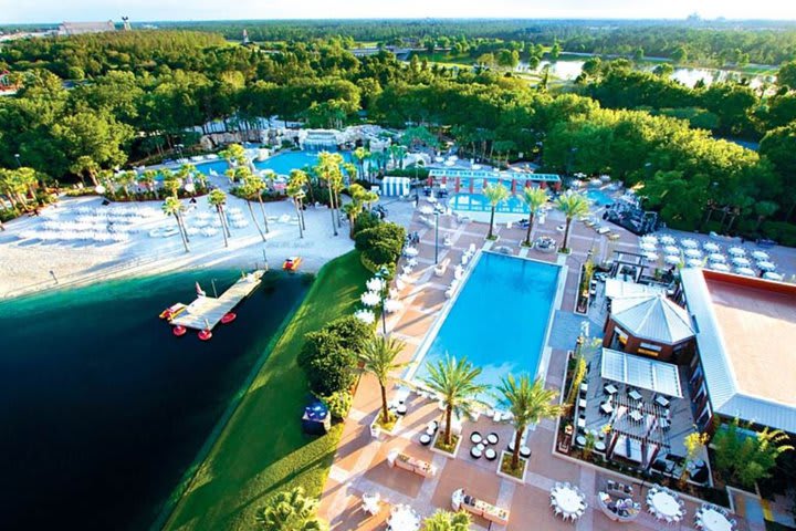 Panoramic view of the resort