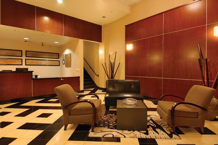 Lobby del Fusion, hotel en San Francisco