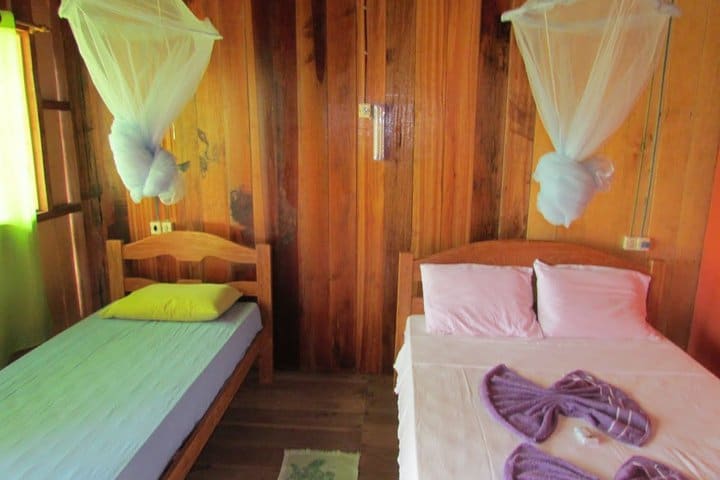 Habitación del Amazon Turtle Lodge