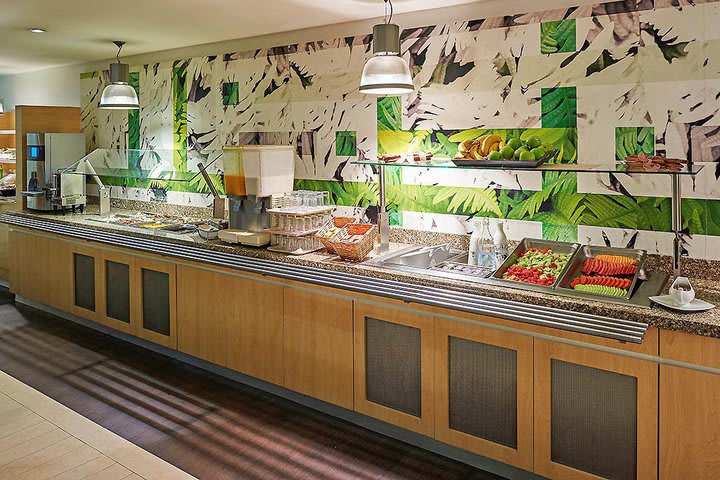 Buffet service in the restaurant